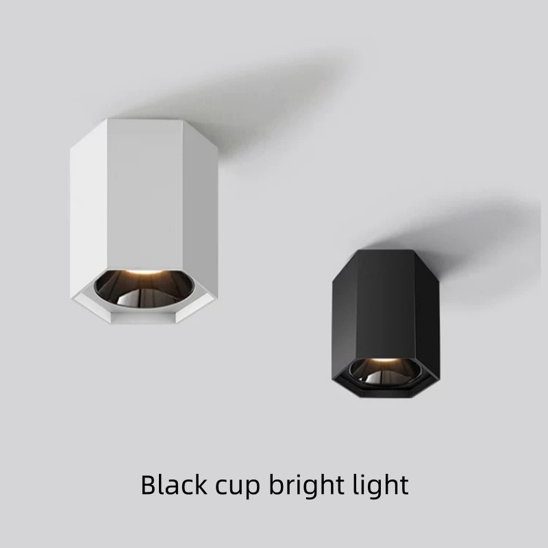 Outdoor Lighting For Store - 穴のないLEDスポットライトリビングルーム背景壁通路オーナーレス天井ランプ店舗ショッピングモール屋外ダウンライト