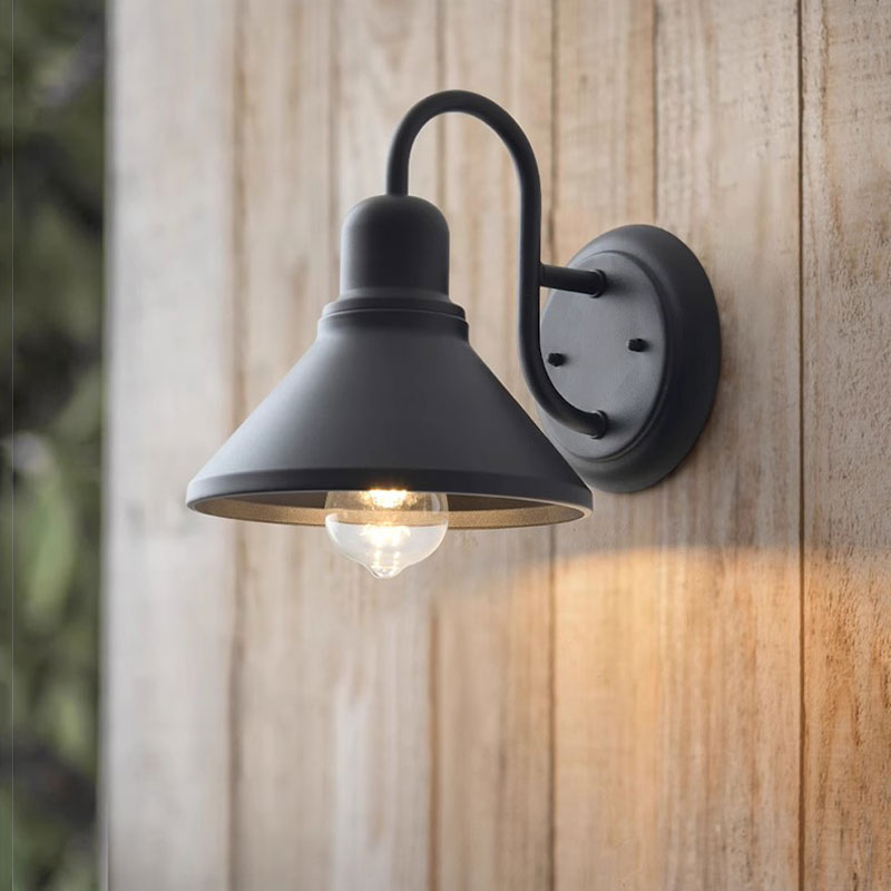 Outdoor Lighting Lux - 屋外防水ウォールランプ アメリカンインダストリアル中庭バルコニー入り口ヴィラバー外壁防雨ウォールスコンスブラ