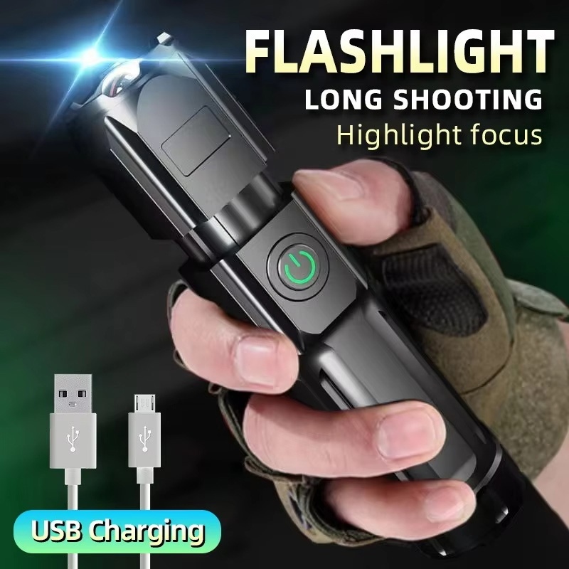 Outdoor Lighting The Range - 多機能 USB ライト懐中電灯 USB 充電式 LED