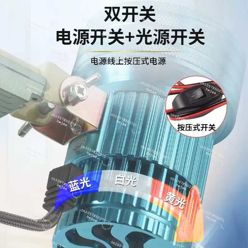 Outdoor Lighting The Range - ズーム可能な伸縮式スポットライト、長距離明るい照明ランプ、夜釣りやアウトドア活動用の屋外ポータブルライト