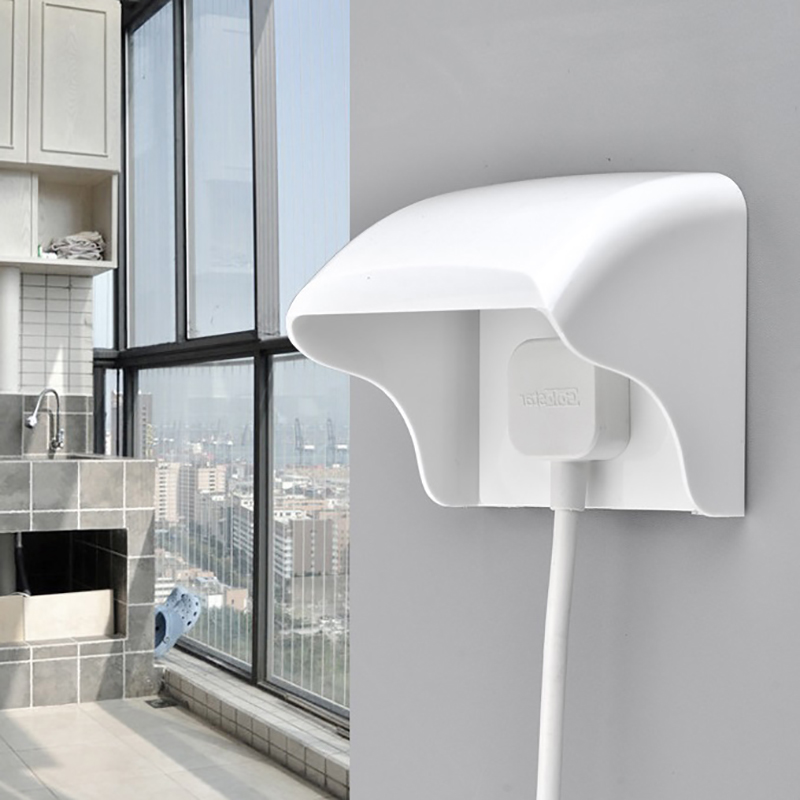 Outdoor Lighting Switch - 防雨スイッチソケット保護ボックス,白いプラスチック製の屋外カバー,防水表面ボックス,ウォールライト,86タイプ,1個