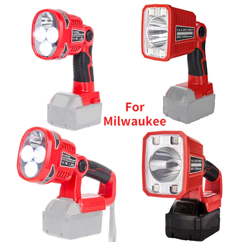 Outdoor Lighting Milwaukee - ポータブルledランプワークライトためミルウォーキーm & 18 18 12vリチウムイオン電池懐中電灯ledライト屋外照明 (バッテリなし)