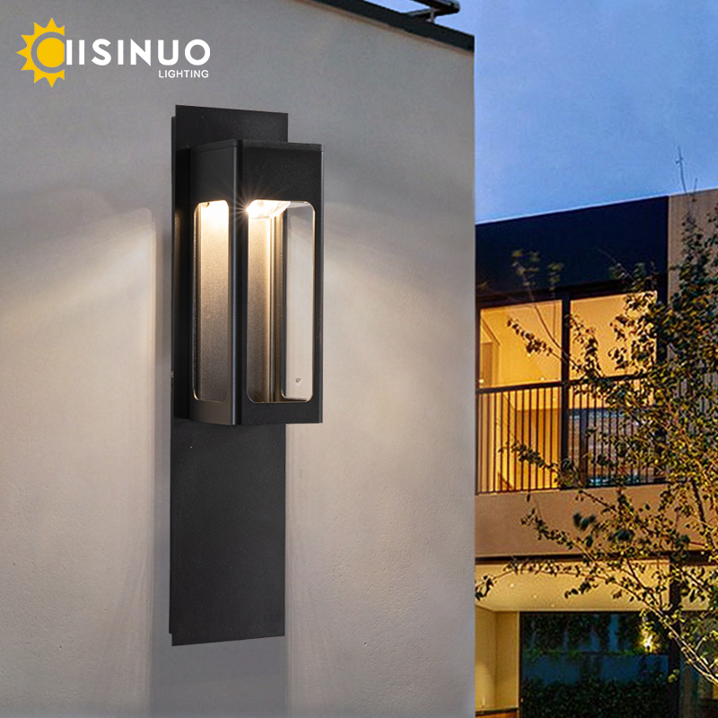 Outdoor Lighting Bronze - IP67防水LEDウォールライト,モーションセンサー,アルミニウム,ブラックブロンズ,ガーデンおよび温室ライト,96v220v。