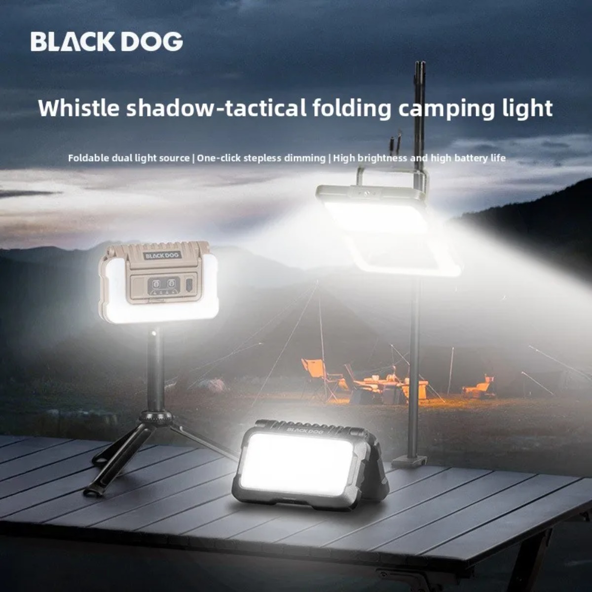 Outdoor Lighting The Range - ブラックドッグ アウトドア キャンプ停電時 家庭用照明 屋外照明 テントライト