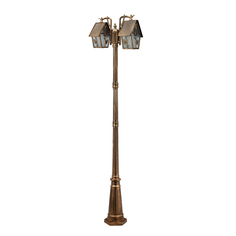 Outdoor Lighting Bronze - 防水屋外景観街路灯,アンティークハイポールランプ,ヨーロッパスタイル,家庭,別荘,庭,コミュニティ