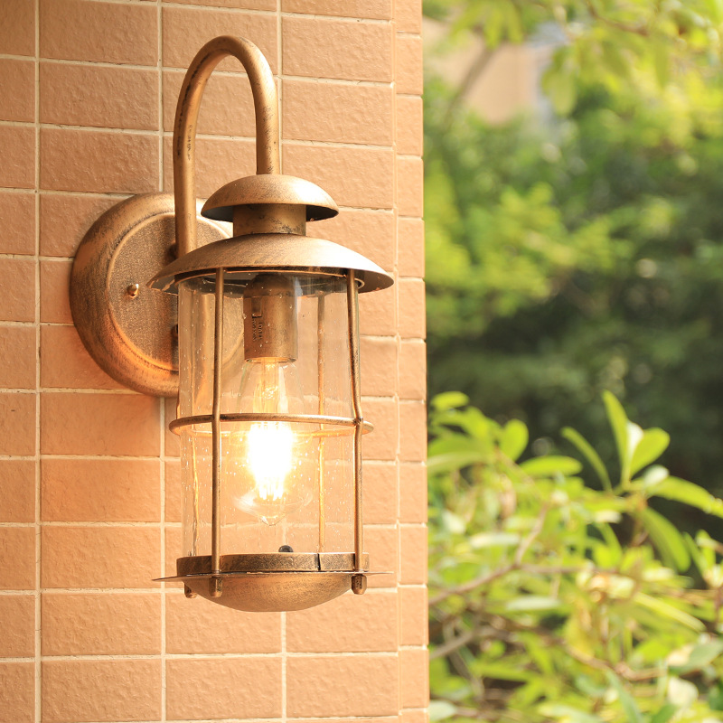 Outdoor Lighting Bronze - ヴィンテージウォールランプ E27 電球用燭台照明器具ブラックブロンズ LED ウォールライト屋外ポーチハウスホームヤードガーデン照明