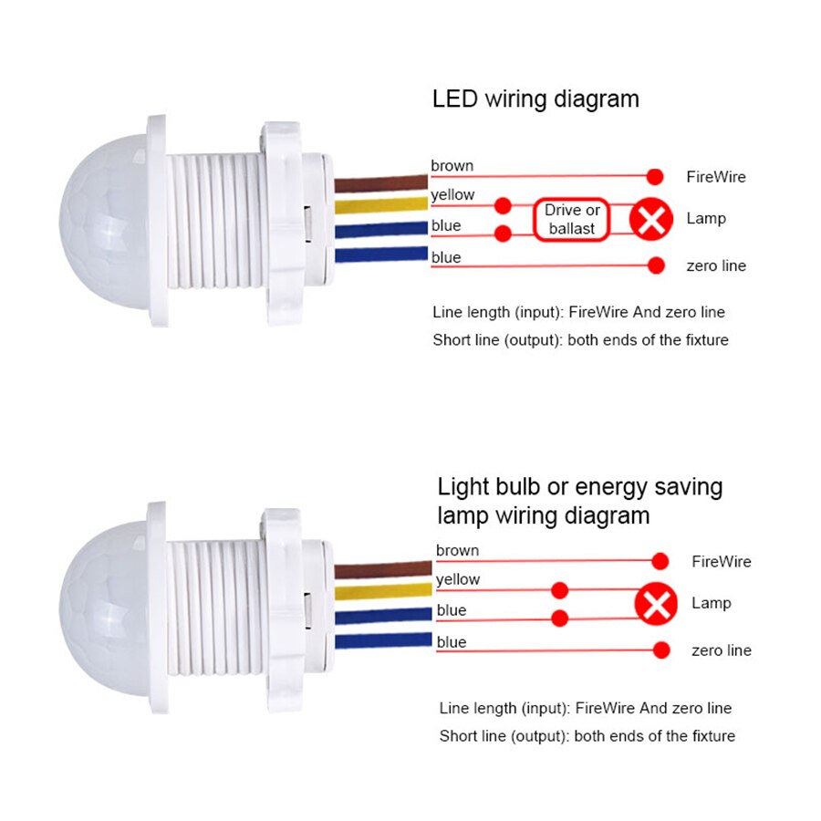 Outdoor Lighting Switch - PIR モーションセンサー検出器スマートスイッチ家庭用屋内屋外赤外線ライト 110V 220V 時間遅延モード調整照明スイッチ