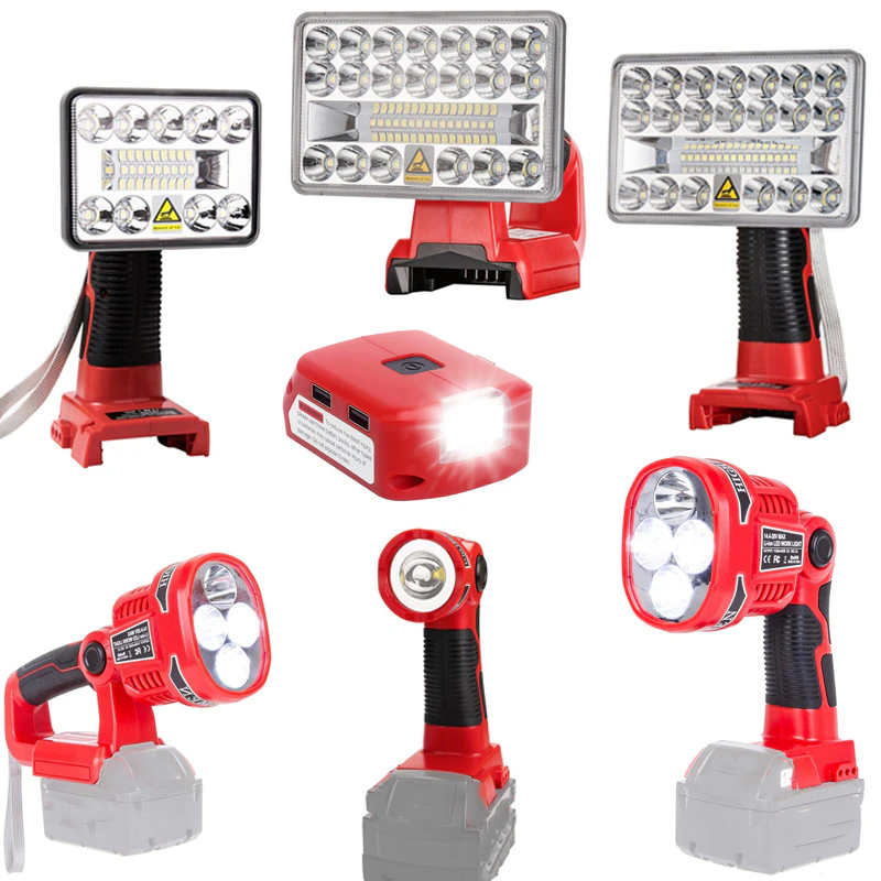 Outdoor Lighting Milwaukee - ミルウォーキー-屋外用LEDワークライト,12W,18V,リチウムイオン電池,ポータブル,仕事用,屋外照明,高品質の製品
