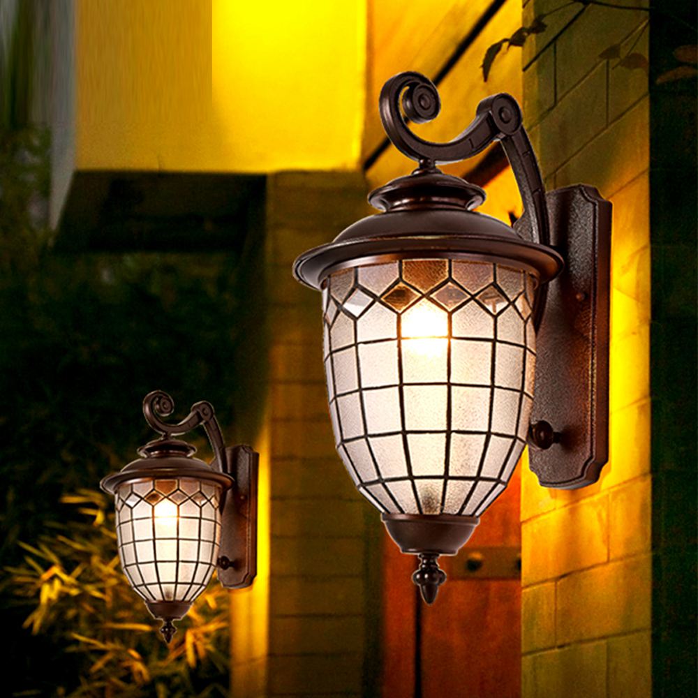 ブロンズヴィンテージ屋外ポーチウォールライト防水ガーデンホワ - Outdoor Lighting Bronze のレビューと価格