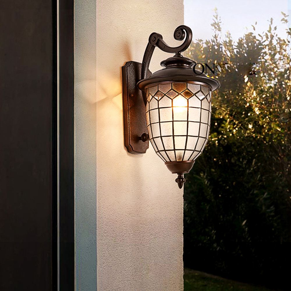 ブロンズヴィンテージ屋外ポーチウォールライト防水ガーデンホワ - Outdoor Lighting Bronze のレビューと価格