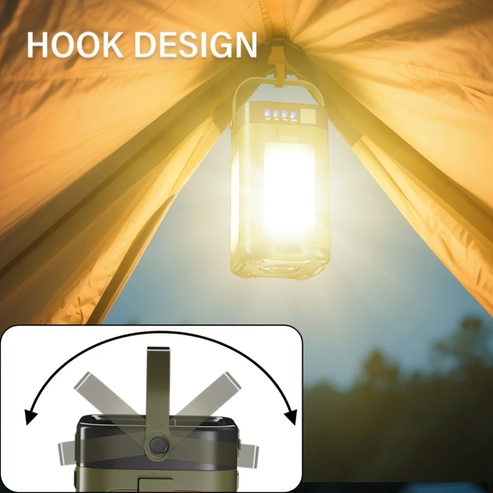 ソーラー充電式折りたたみ式2000mAhパワーバンク付き屋外 - Outdoor Lighting Lamp のレビューと価格