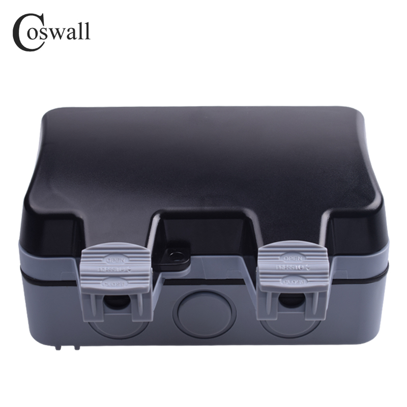 Coswall IP66全天候防水屋外壁電源ソケット16A  - Outdoor Lighting Switch のレビューと価格