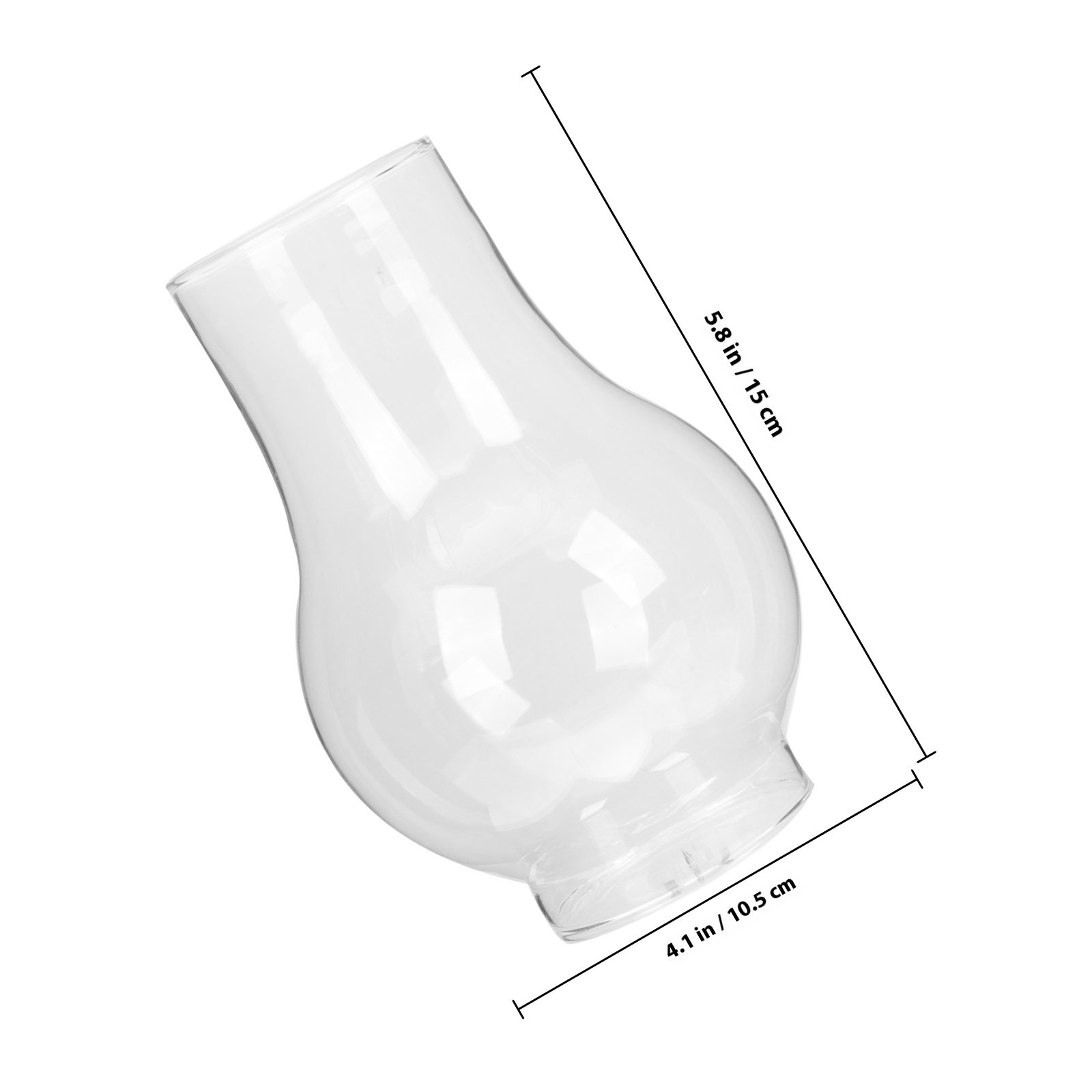 ガラス製オイルランプの煙突 透明なレトロガラス製ランプシェー - Outdoor Lighting Glass Replacement のレビューと価格
