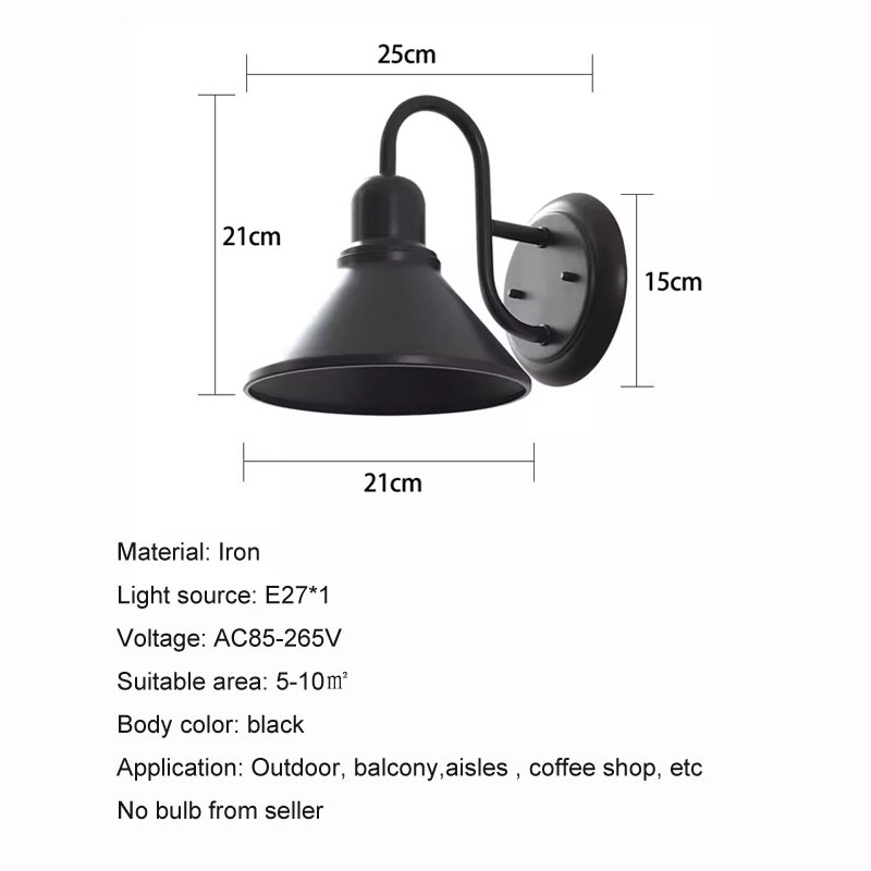 屋外防水ウォールランプ アメリカンインダストリアル中庭バルコ - Outdoor Lighting Lux のレビューと価格