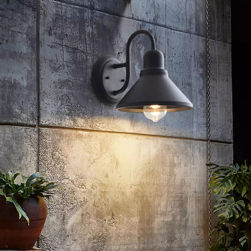 屋外防水ウォールランプ アメリカンインダストリアル中庭バルコ - Outdoor Lighting Lux のレビューと価格