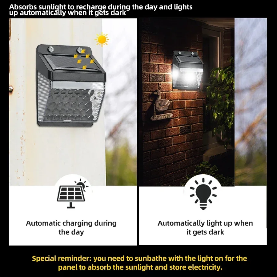 LED ソーラーライト PIR モーションセンサーウォールラ - Outdoor Lighting Lamp のレビューと価格