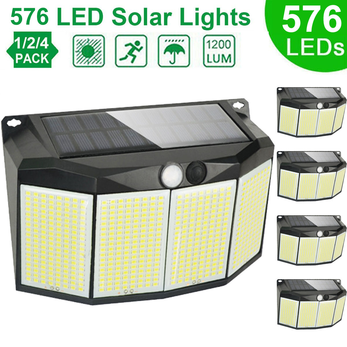 モーションセンサー付き屋外ソーラーランプ,576 LEDライ - Outdoor Lighting Experts のレビューと価格