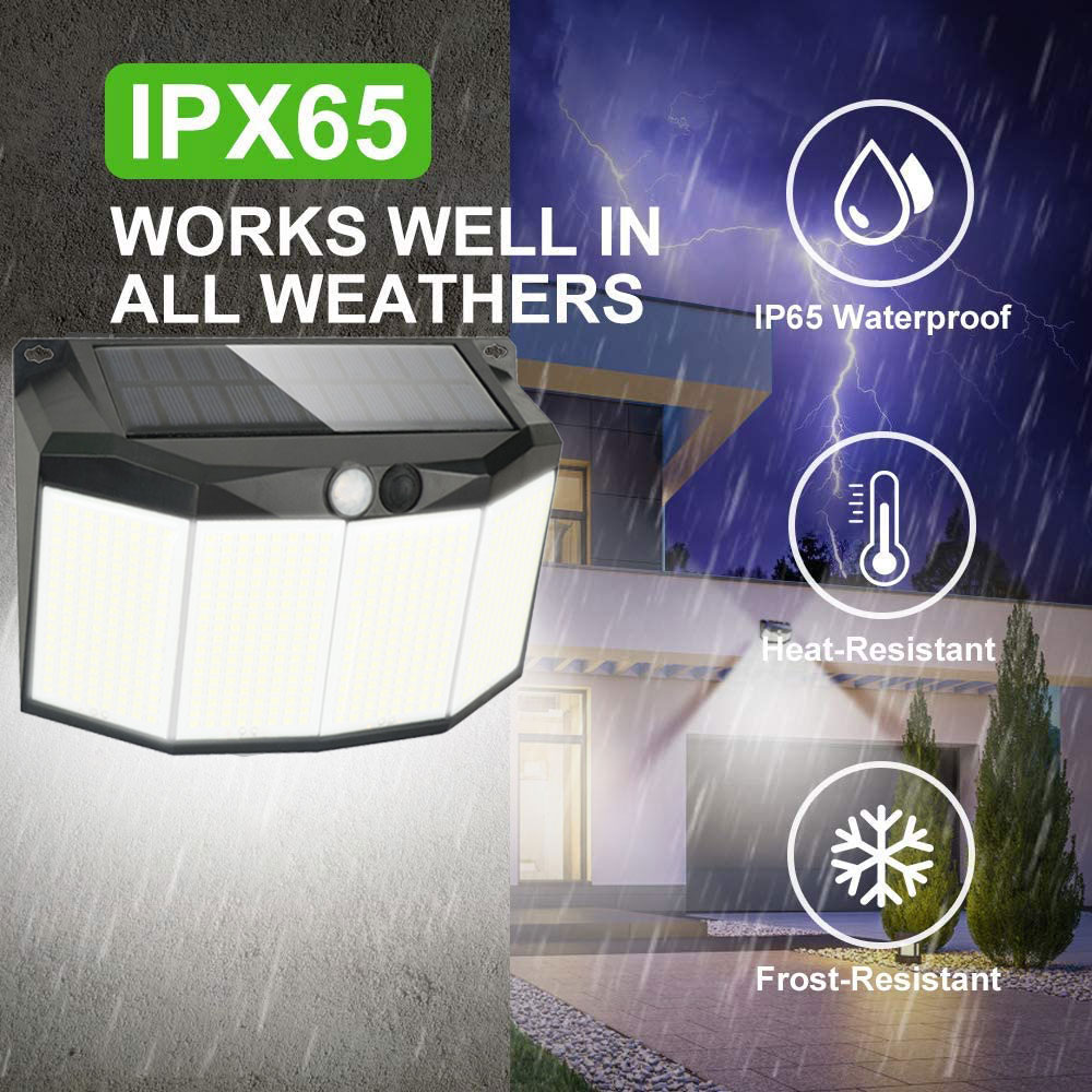 モーションセンサー付き屋外ソーラーランプ,576 LEDライ - Outdoor Lighting Experts のレビューと価格