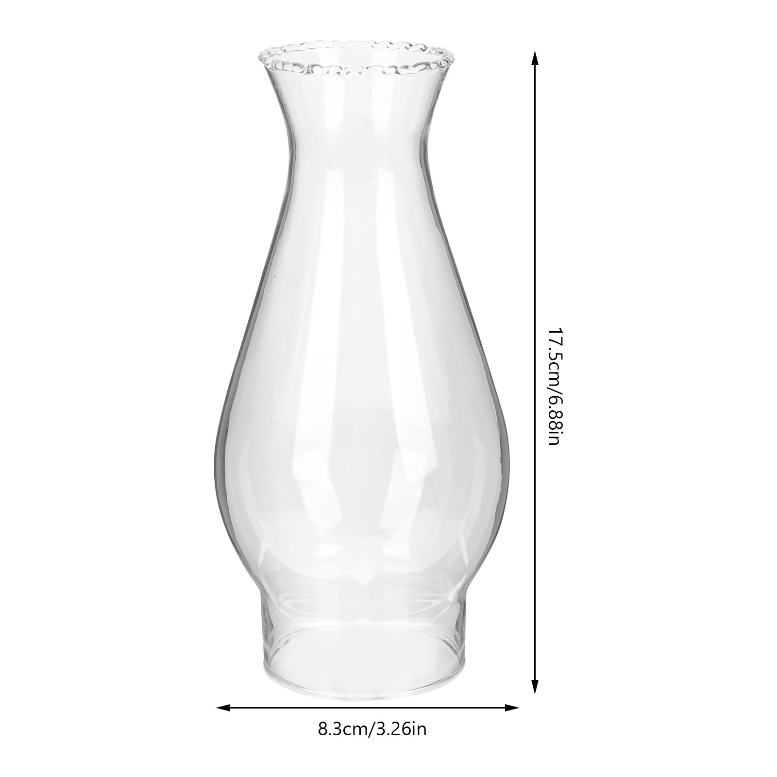 オイルランプ用煙突 透明レトロガラスランプシェード 防塵ラン - Outdoor Lighting Glass Replacement のレビューと価格