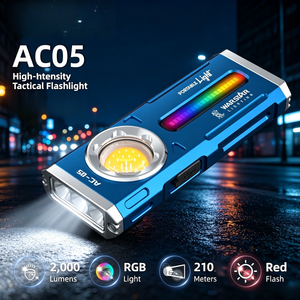 AC05 ポータブル懐中電灯 高輝度 長距離 防水トーチ ア - Outdoor Lighting The Range のレビューと価格