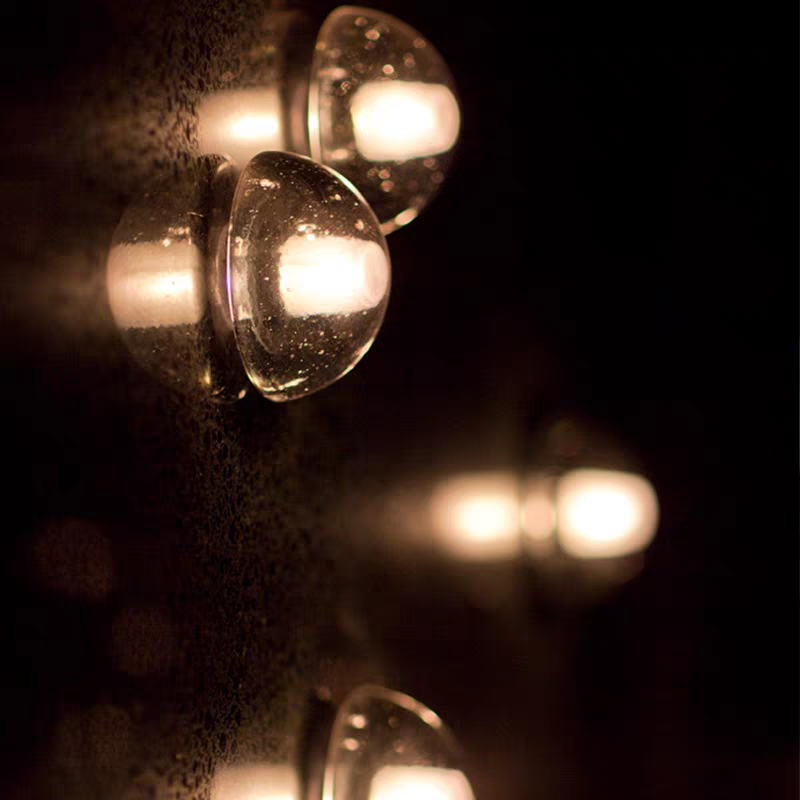 モダンなLEDライトミニマリストアートクリスタルウォールラン - Outdoor Lighting Bronze のレビューと価格