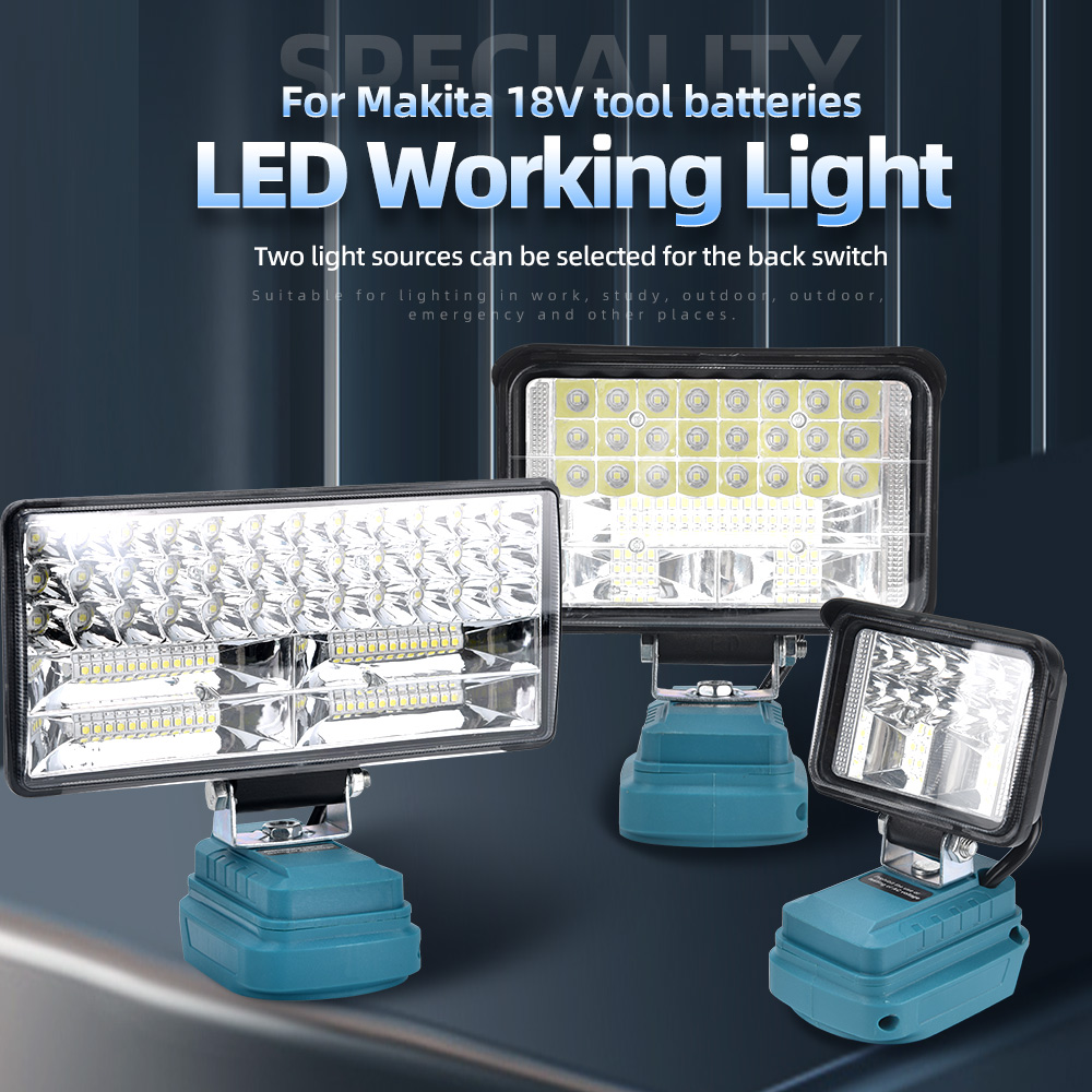 18V LED ランプワークライトマキタ用デウォルト用ミルウ - Outdoor Lighting Milwaukee のレビューと価格