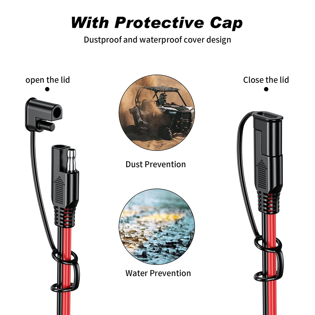車の電源ケーブル,16awgケーブル,12v-36v,クイッ - Outdoor Lighting Extension Cable のレビューと価格