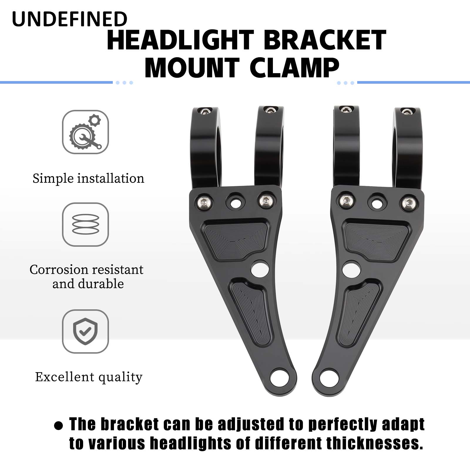 ユニバーサルヘッドライトサポートクランプ,ヘッドチューブ,ラ - Outdoor Lighting Milwaukee のレビューと価格