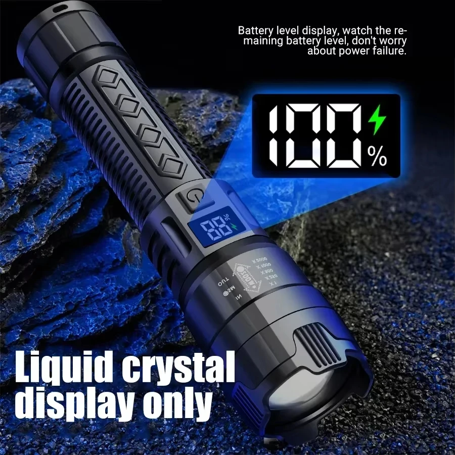 超高輝度 LED 懐中電灯 2000LM Type-C 充電 - Outdoor Lighting The Range のレビューと価格