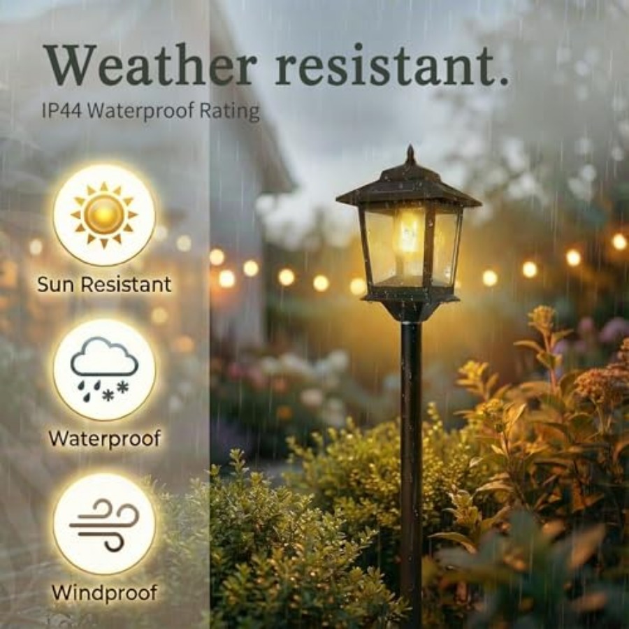 屋外ソーラーポストライト、2個パック63インチ夕暮れから夜明 - Outdoor Lighting Lamp のレビューと価格