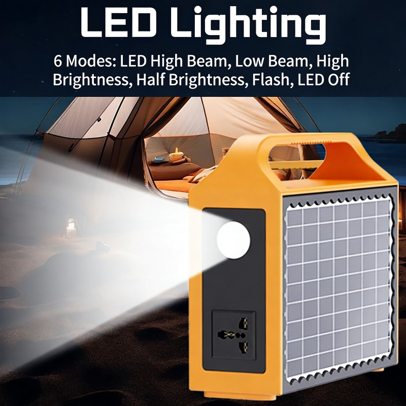 150Wポータブルソーラー発電ステーション、LEDライトとソ - Outdoor Lighting Experts のレビューと価格