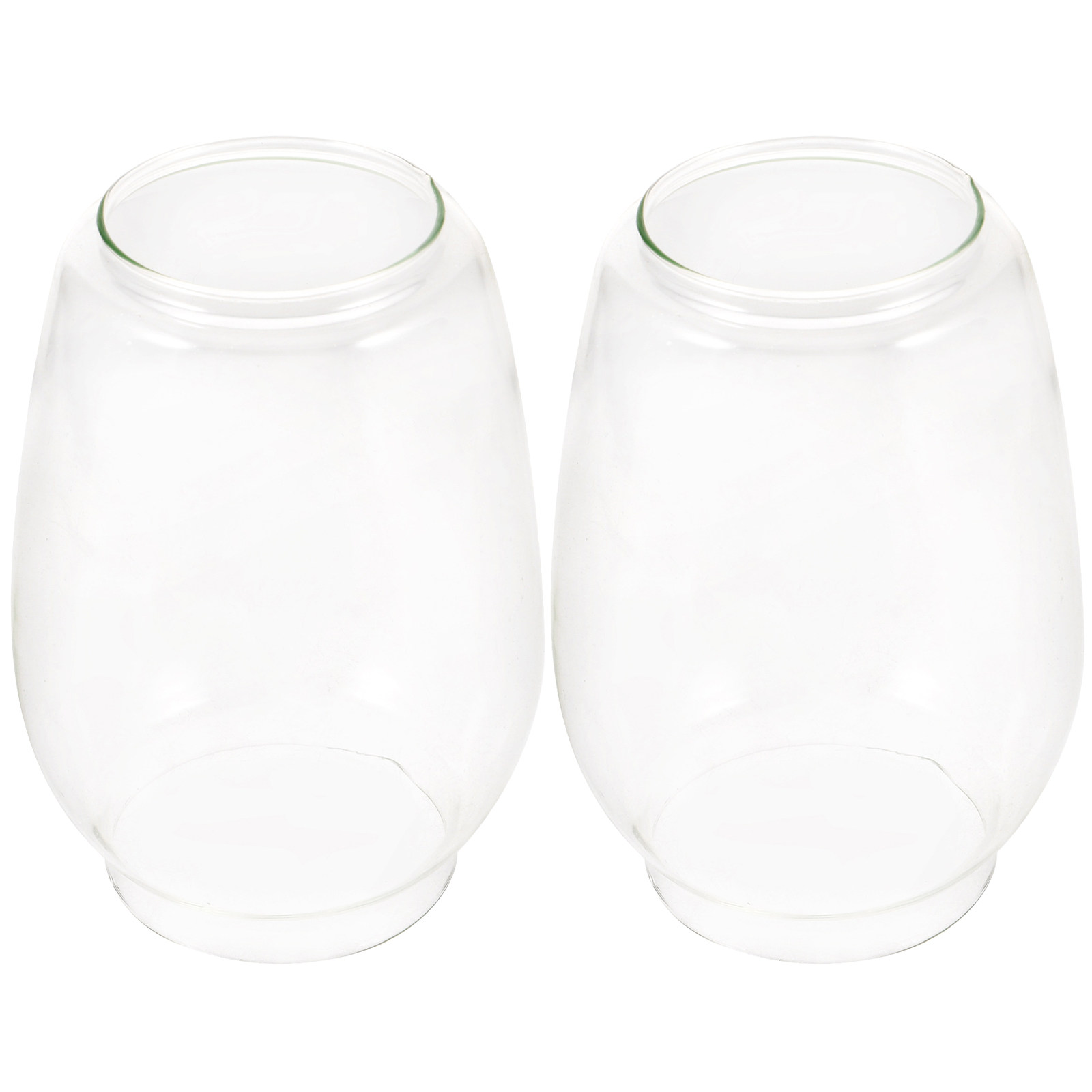 2 個スタイルオイルランプシェードガラス煙突ランプ交換用ヴィ - Outdoor Lighting Glass Replacement のレビューと価格