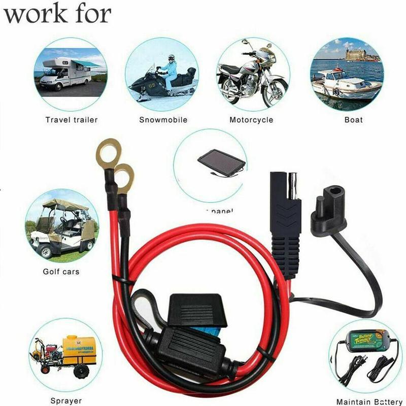 ダブル SAE クイックリリースケーブルアダプター延長ソーラ - Outdoor Lighting Extension Cable のレビューと価格