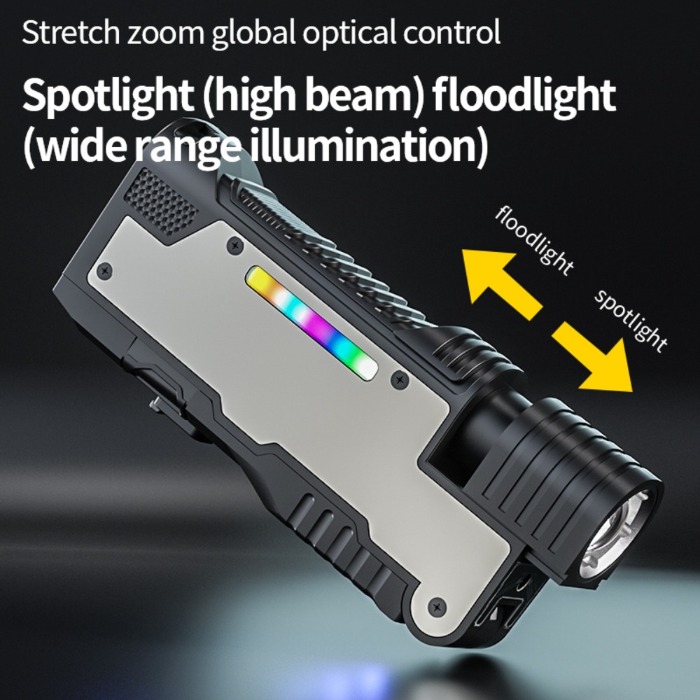 新モデル折りたたみ式懐中電灯長距離赤緑光多機能USB充電式屋 - Outdoor Lighting The Range のレビューと価格
