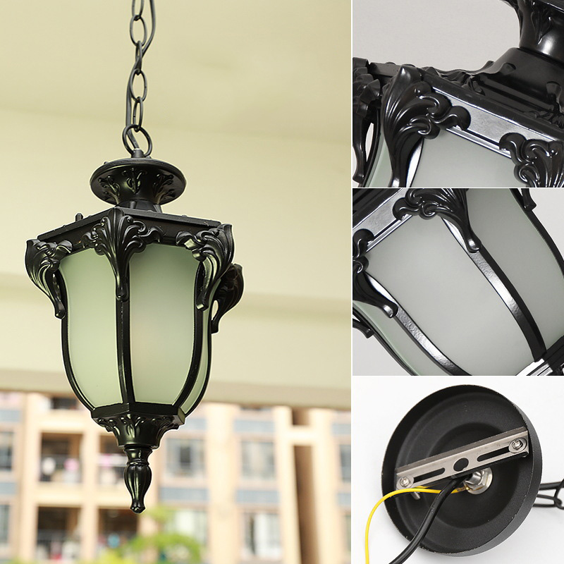 ヨーロッパ屋外ポーチペンダントライトヴィンテージブロンズエク - Outdoor Lighting Bronze のレビューと価格