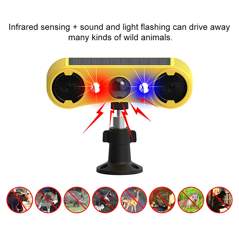 ソーラーモーションセンサーアラームLED赤＆青ストロボライト - Outdoor Lighting Experts のレビューと価格