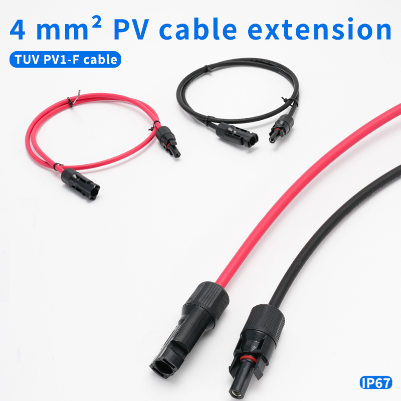 1組の赤と黒の両端コネクタ付き延長ケーブル、ソーラーパネルシ - Outdoor Lighting Extension Cable のレビューと価格