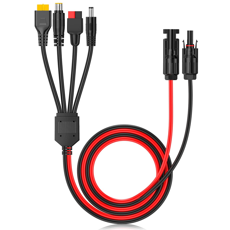 A01F-4-In-1 ソーラーパネルコネクタ延長ケーブルス - Outdoor Lighting Extension Cable のレビューと価格