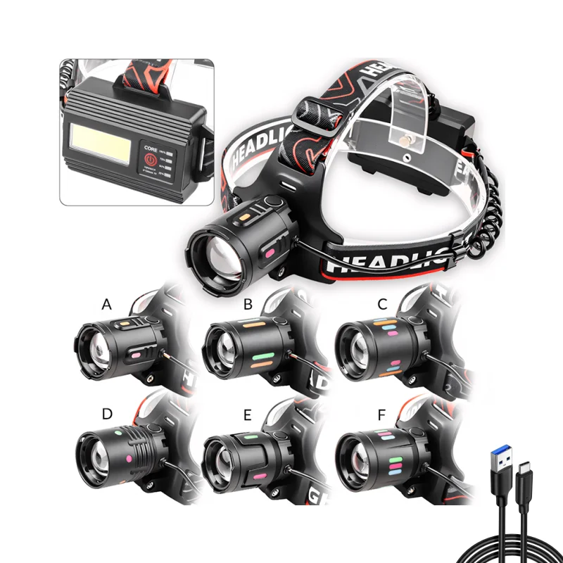 強力な光のズーム機能、充電式ヘッドマウント充電、屋外での長距 - Outdoor Lighting The Range のレビューと価格