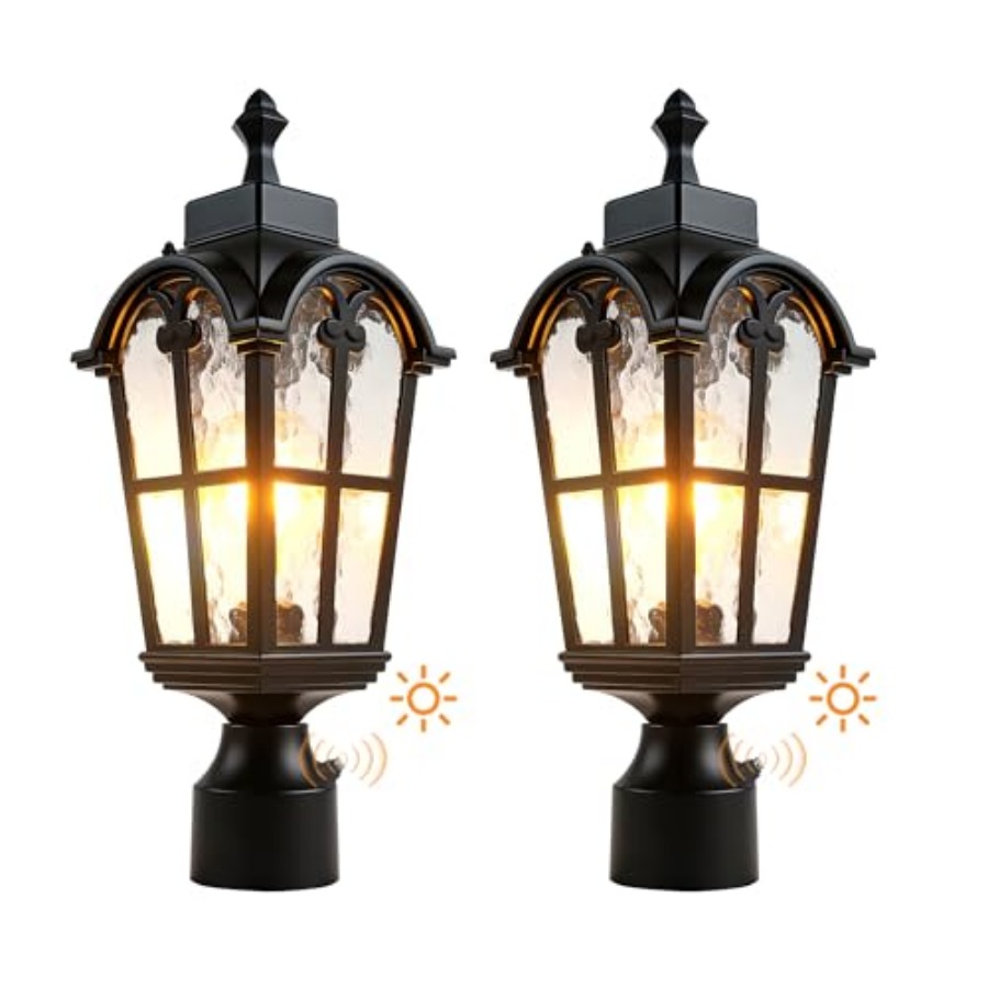 センサー屋外ポストライト防水ポストライト器具屋外防錆防水エク - Outdoor Lighting Lamp のレビューと価格