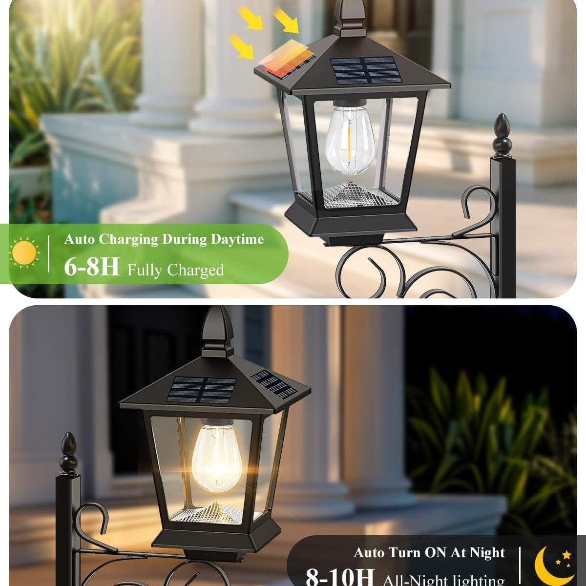 2 in 1 ソーラープランターランプ 防水 暖白色 屋外壁 - Outdoor Lighting Lamp のレビューと価格