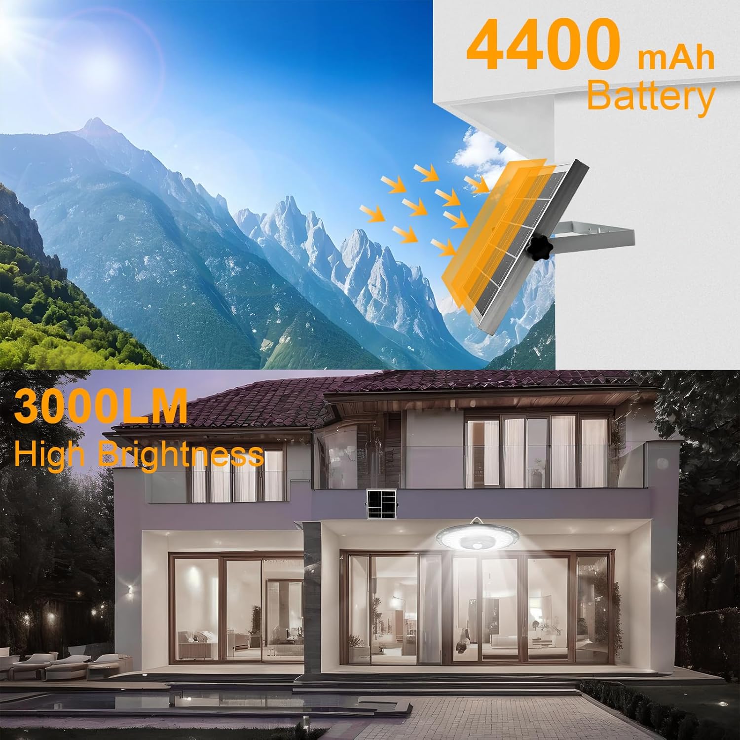 屋外ソーラーUFO街路灯、屋外モーションセンサー防水回転デザ - Outdoor Lighting Experts のレビューと価格