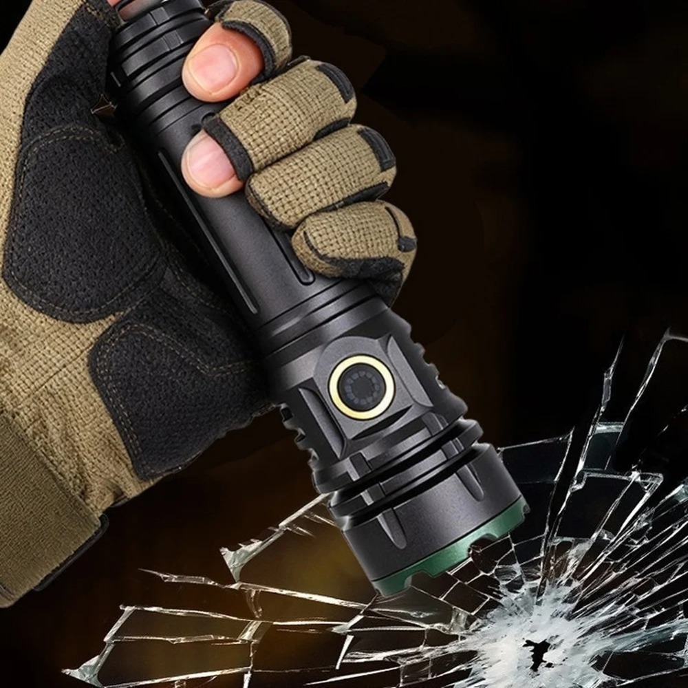 2000LM 超高輝度 LED 懐中電灯 充電式トーチ 長距 - Outdoor Lighting The Range のレビューと価格