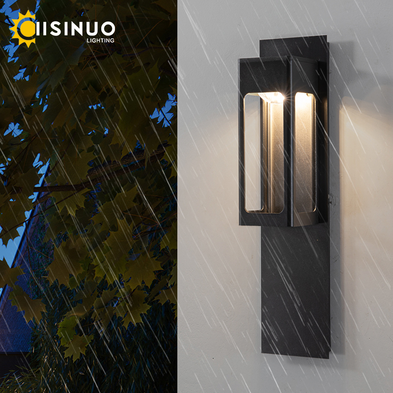 IP67防水LEDウォールライト,モーションセンサー,アルミ - Outdoor Lighting Bronze のレビューと価格