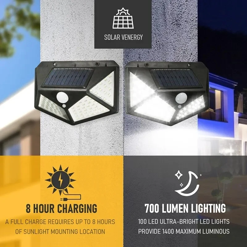 100Led 多機能ソーラーランプ屋外庭の装飾ソーラーライト - Bollard Light Garden のレビューと価格