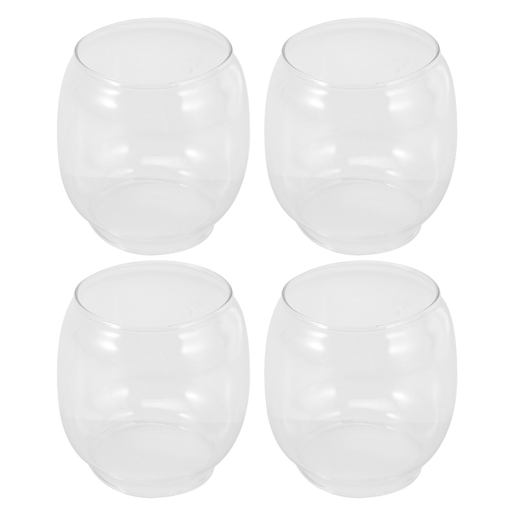 4 個の透明ガラスランプシェード交換用ランタンヴィンテージ屋 - Outdoor Lighting Glass Replacement のレビューと価格