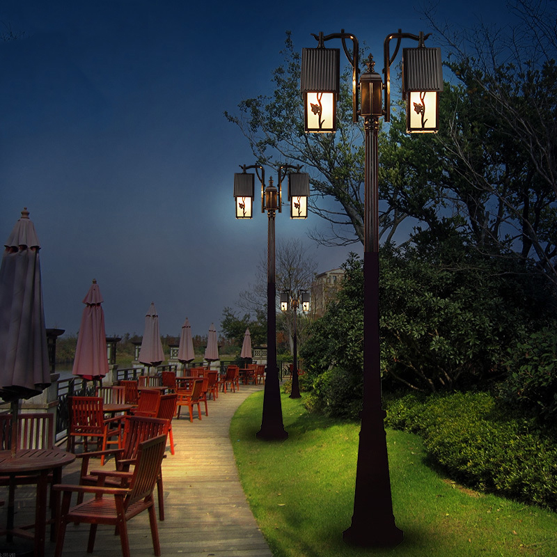防水屋外景観街路灯,アンティークハイポールランプ,ヨーロッパ - Outdoor Lighting Bronze のレビューと価格