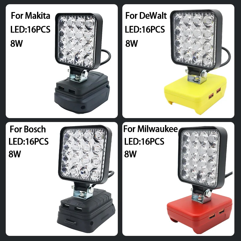Led ライト Dewalt 用ミルウォーキー用マキタ用ボッ - Outdoor Lighting Milwaukee のレビューと価格