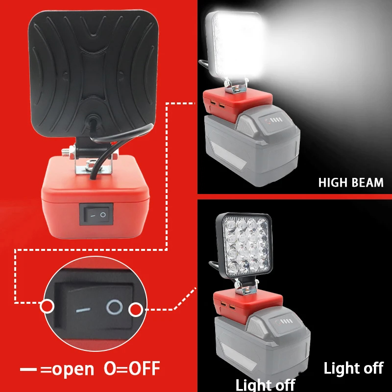 Led ライト Dewalt 用ミルウォーキー用マキタ用ボッ - Outdoor Lighting Milwaukee のレビューと価格