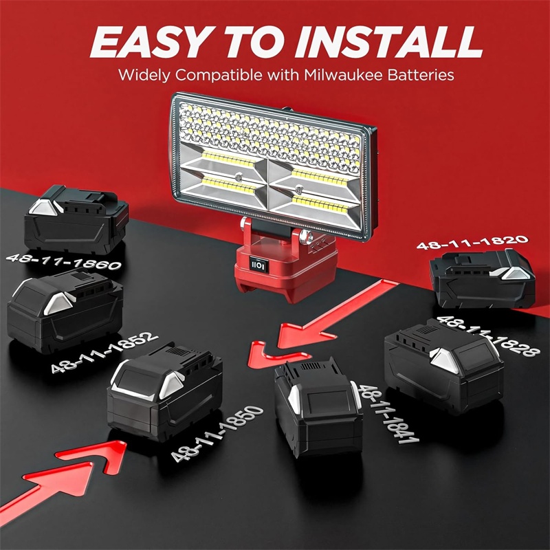 ハンドヘルド LED ワークライト ミルウォーキー 18V  - Outdoor Lighting Milwaukee のレビューと価格
